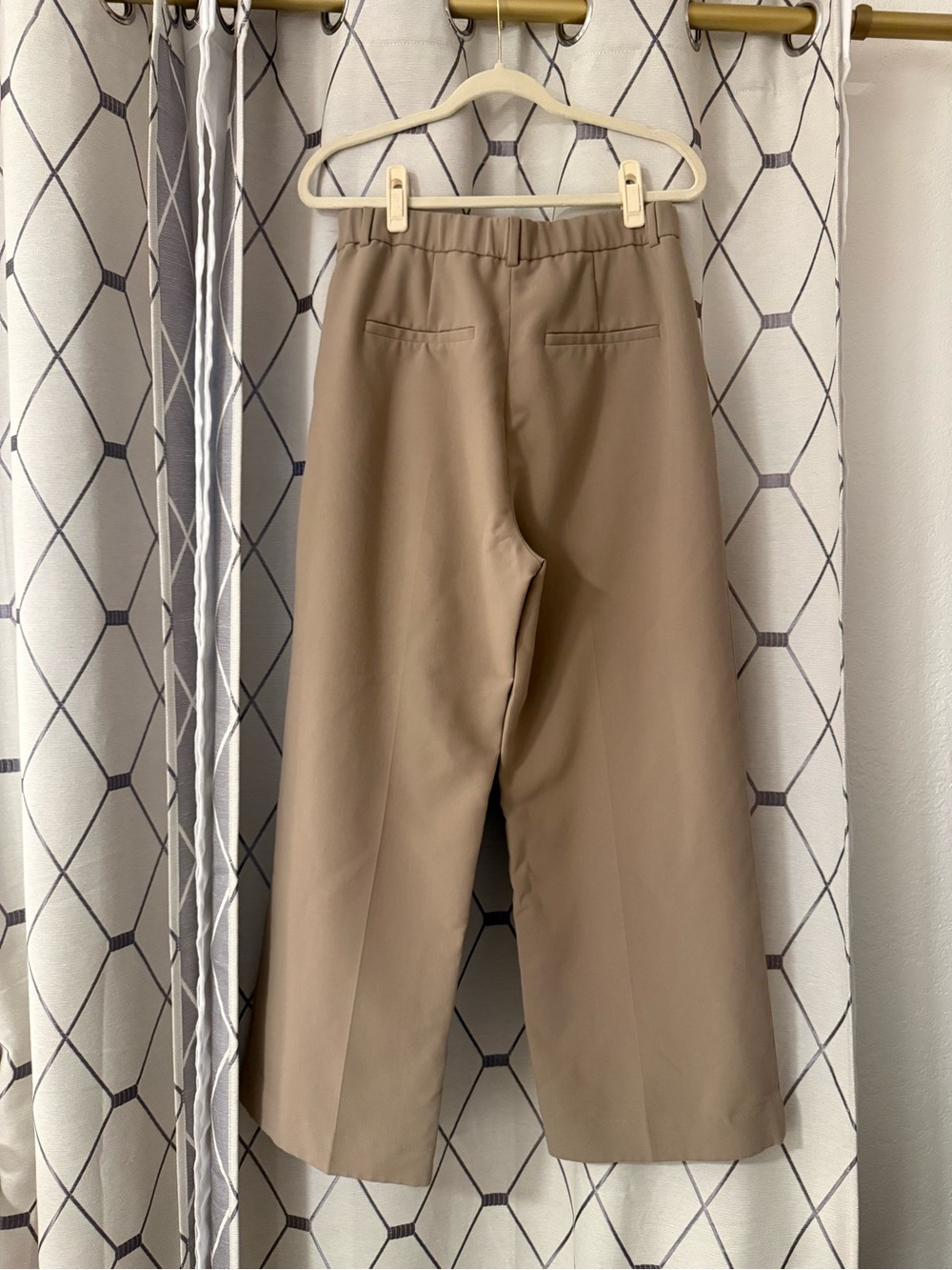 Abercrombie & Fitch Wide Leg Trousers - Khaki - Picture 4 of 5